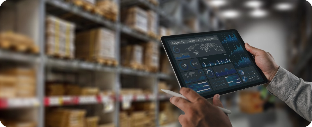Monitoreo de inventario en tablet